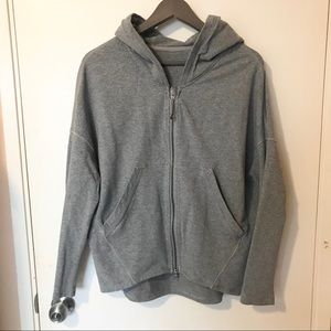 Lululemon gray hooded zip up jacket sweater